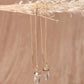 Faceted quartz suncatcher threader earrings by Terra Luna Sol