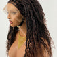 Distressed Locs Wig, Swiss Full Lace, Color 1B/30, Armpit Length - READY TO SHIP