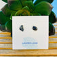 Kara Wire Wrapped Natural Stone Stud Earrings