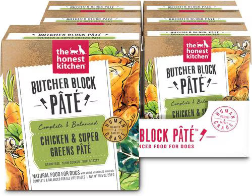The Honest Kitchen Dog Food Pate, Chicken & Greens, 10.5 oz, Case of 6