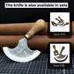 Large Leather Round Knife, 12.5 cm (4.9 inches)