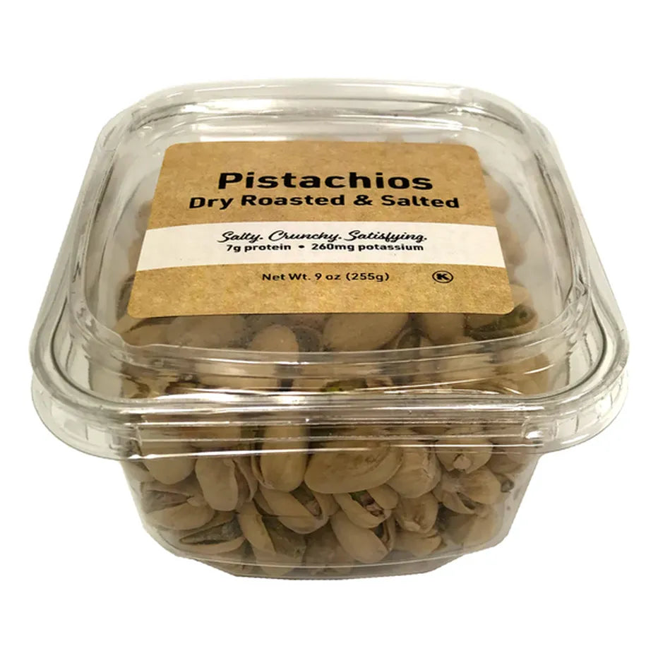 Woodstock Farms Roasted & Salted Pistachios - Case Of 12-9 Oz