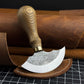 Leather Round Knife, 10 cm (3.9 inches)