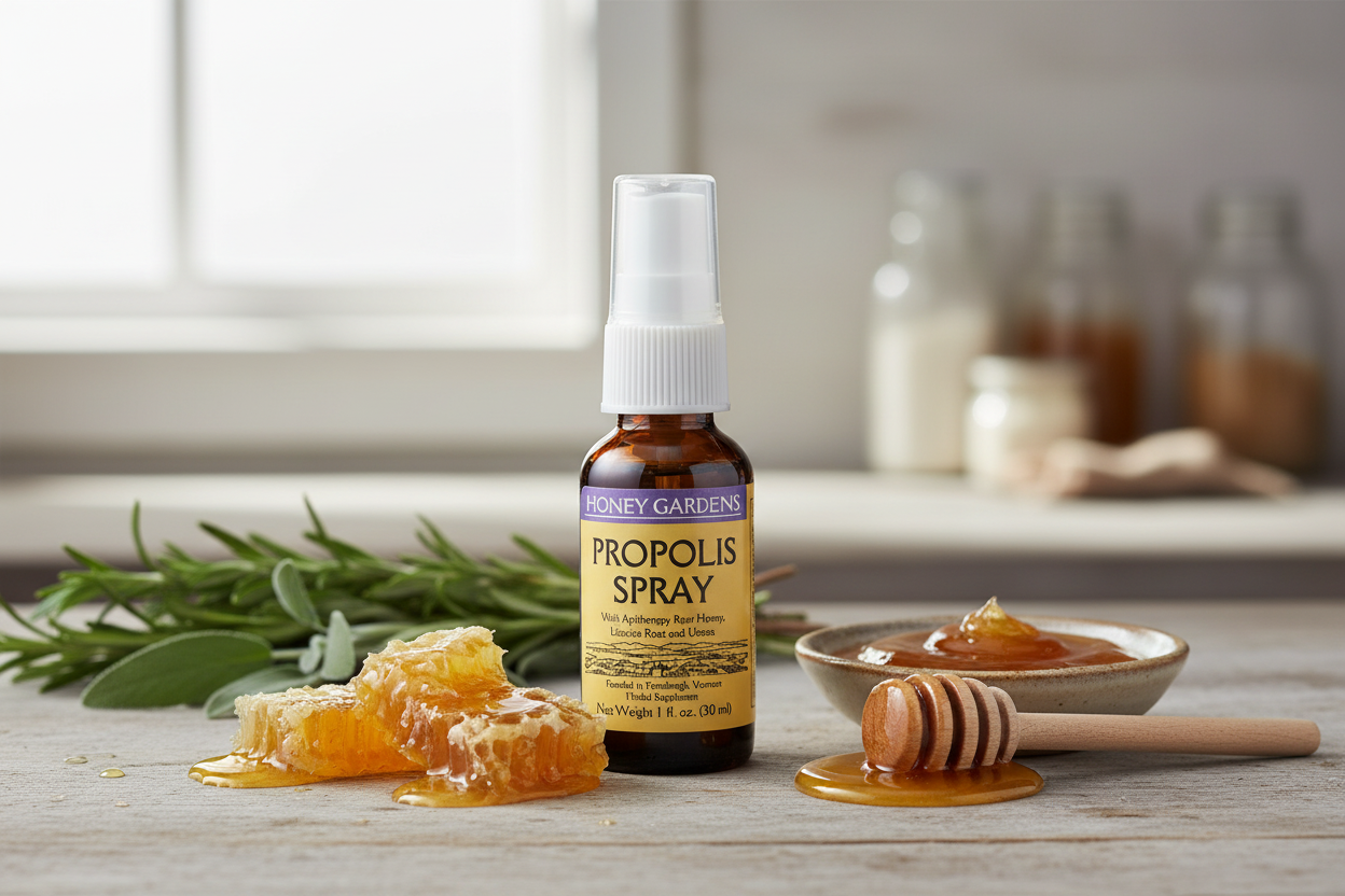 Honey Gardens Propolis Spray 1 oz - Pack of 2 - Throat Support