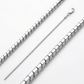Sterling Silver Rhodium Plated Octagonal Snake Chain 0.9mm