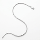 Sterling Silver Rhodium Plated Octagonal Snake Chain 0.9mm