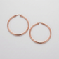 14k Rose Gold Polished Hoop Earring (25 mm)