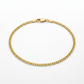 14k Yellow Gold Sparkle Anklet 1.5mm