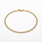 14k Yellow Gold Sparkle Anklet 1.5mm