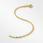 10k Yellow Gold Singapore Anklet 1.5mm