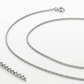 14k White Gold Classic Box Chain 0.45 mm