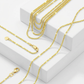 14k Yellow Gold Adjustable Sparkle Chain 1.5mm