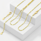 14k Yellow Gold Adjustable Sparkle Chain 1.5mm