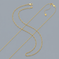 10k Yellow Gold Adjustable Cable Chain 0.9mm