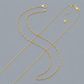 10k Yellow Gold Adjustable Cable Chain 0.9mm