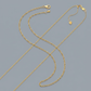 10k Yellow Gold Adjustable Cable Chain 0.9mm