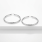 14k White Gold Polished Hoop Earrings (30  mm)