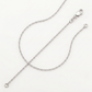 14k White Gold Round Cable Link Chain 1.5 mm