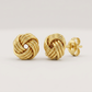 Love Knot Post Earrings in 14k Yellow Gold