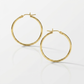 10k Yellow Gold Polished Hoop Earrings 25 mm