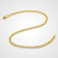 2.3mm 10k Yellow Gold Rolo Anklet