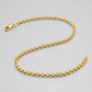 2.3mm 10k Yellow Gold Rolo Anklet