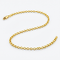 2.3mm 10k Yellow Gold Rolo Anklet