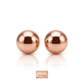 14k Rose Gold Round Stud Earrings (5.0 mm)