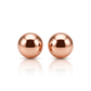14k Rose Gold Round Stud Earrings (5.0 mm)