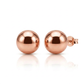 14k Rose Gold Round Stud Earrings (5.0 mm)