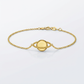 14K Yellow Gold Saturn Bracelet