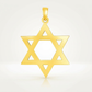14k Yellow Gold Polished Star of David Pendant