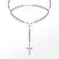 Rosary Chain and Large Bead Necklace in Sterling Silver