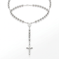 Rosary Chain and Large Bead Necklace in Sterling Silver