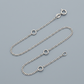 Double Extendable Piatto Chain in 14k White Gold (1.2mm)