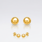 14k Yellow Gold Ball Style Stud Earrings (4.0 mm)