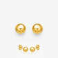 14k Yellow Gold Ball Style Stud Earrings (4.0 mm)