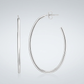 Sterling Silver Polished Oval Hoop Earrings