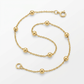 Bead Links Saturn Chain in 14k Yellow Gold (3.5mm)