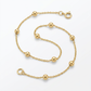 Bead Links Saturn Chain in 14k Yellow Gold (3.5mm)