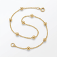 Bead Links Saturn Chain in 14k Yellow Gold (3.5mm)