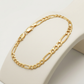 2.6mm 10k Yellow Gold Link Figaro Bracelet