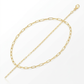 14K Yellow Gold Fine Paperclip Anklet (1.5mm)