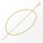 14K Yellow Gold Fine Paperclip Anklet (1.5mm)