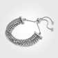 Adjustable Multi Chain Bracelet in Sterling Silver