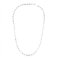 14k White Gold Necklace with Polished Circles
