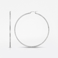 Ridge Textured Hoop Earrings in Sterling Silver