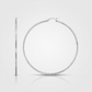 Ridge Textured Hoop Earrings in Sterling Silver