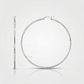 Ridge Textured Hoop Earrings in Sterling Silver