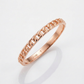 14k Rose Gold Ring with Bead Texture